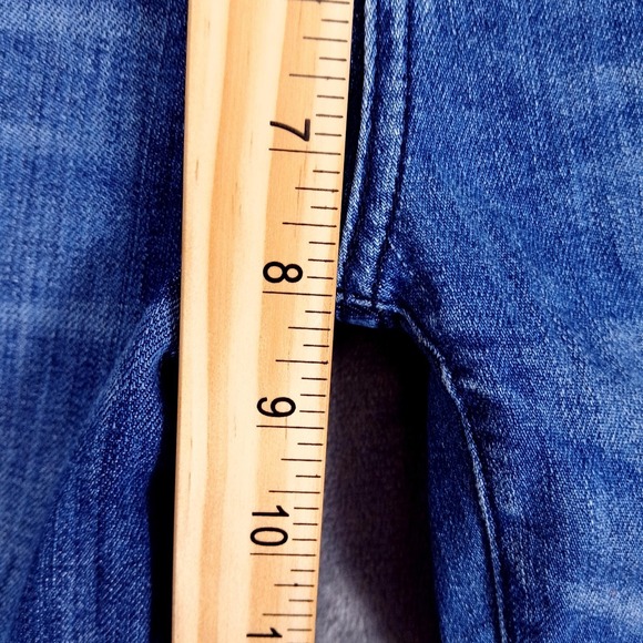 Current/Elliott Jeans Womens 26 Blue Patchwork Skinny Ankle Mid Rise Distressed - Picture 6 of 10